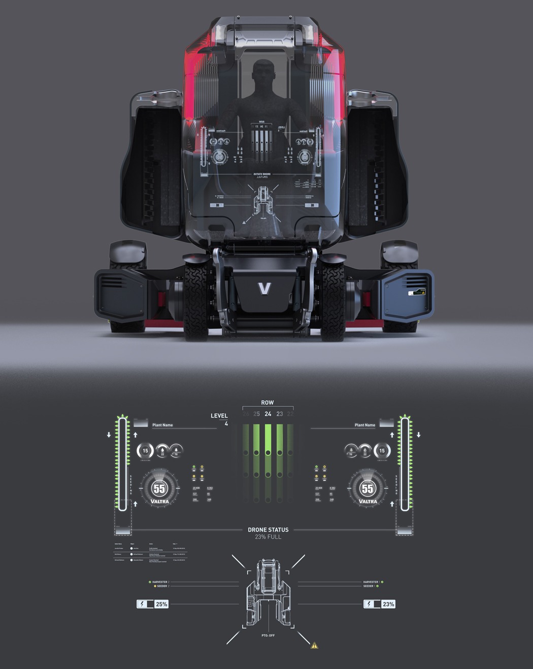 Vertical agricultural tractor，automation，Agriculture，product design，