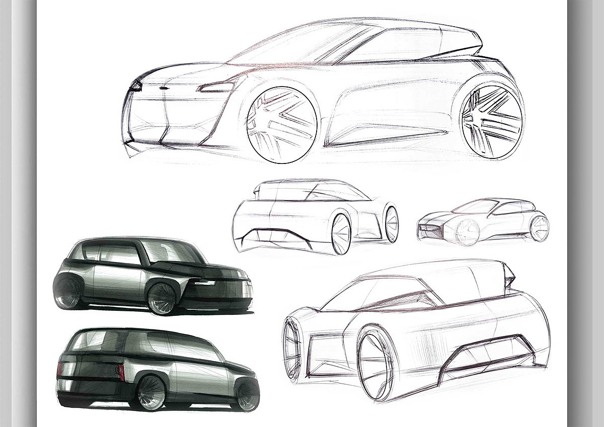 Hand drawn，automobile，product design，industrial design，sample reels，