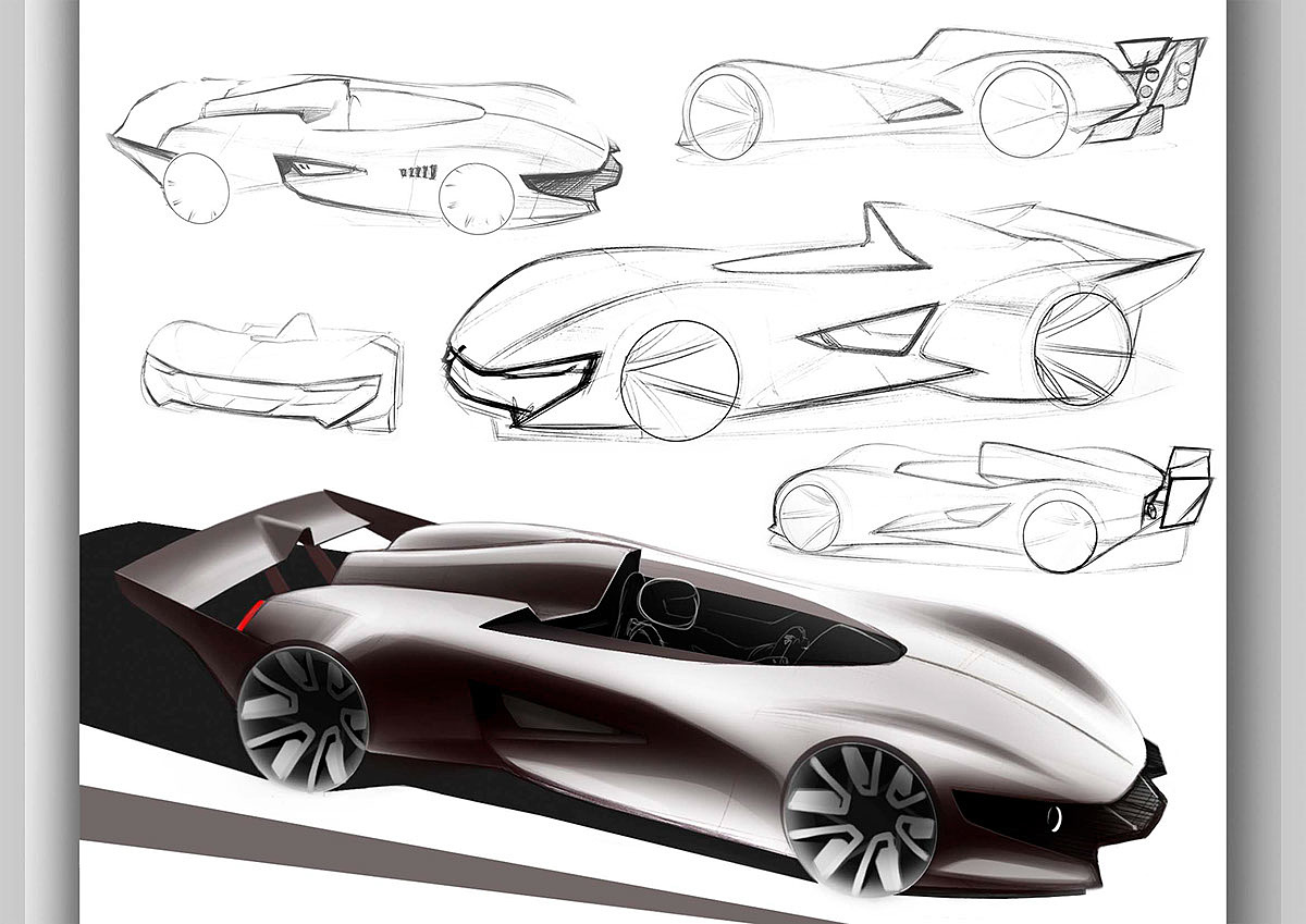 Hand drawn，automobile，product design，industrial design，sample reels，