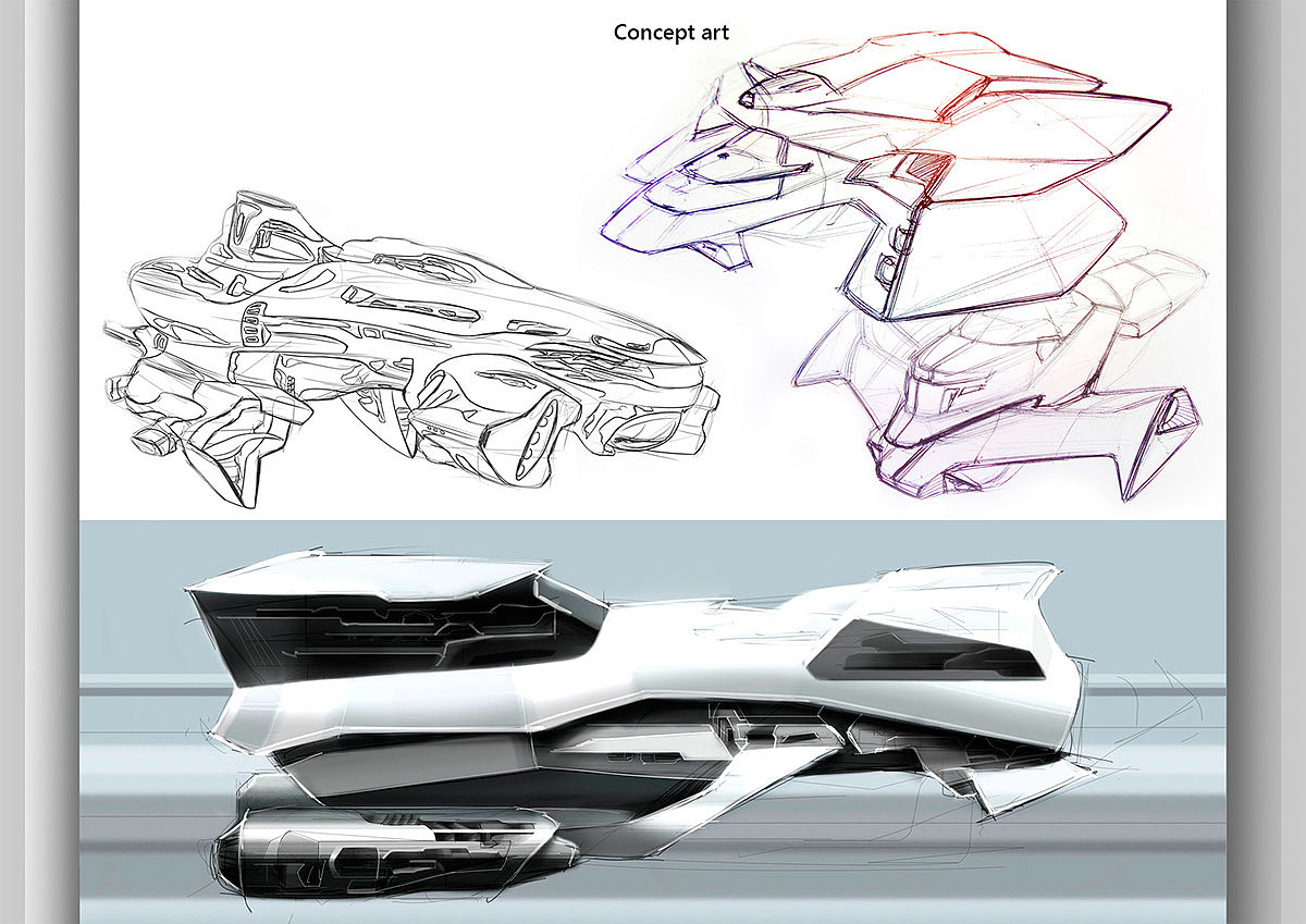Hand drawn，automobile，product design，industrial design，sample reels，