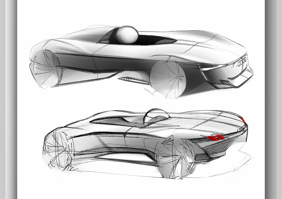 Hand drawn，automobile，product design，industrial design，sample reels，
