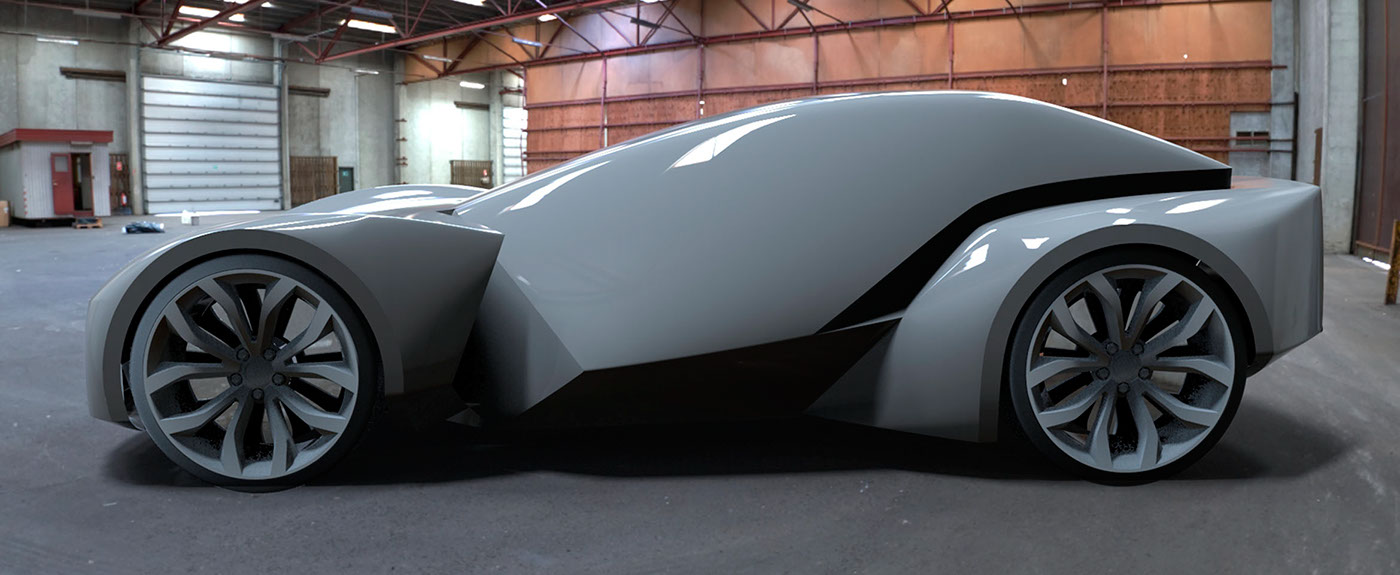 three seater electric sport car——汽车模型制作全过程分享