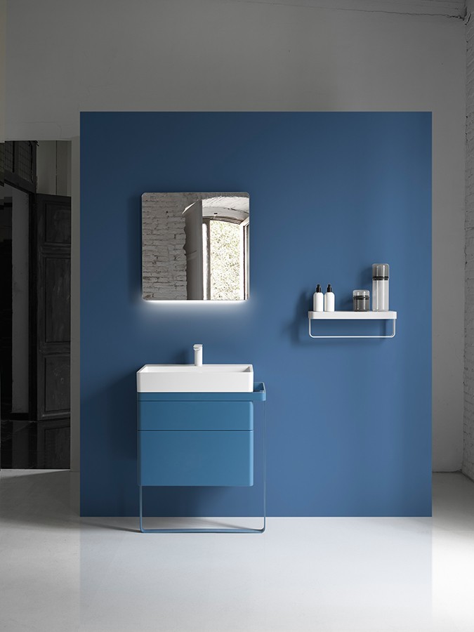 blue，Questa Bossa Mia ，Shower Room，bathroom，white，