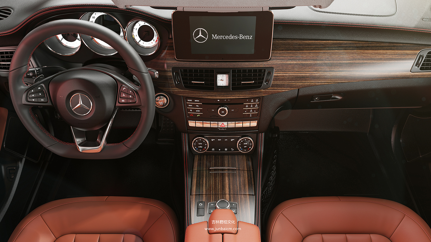 Car interior rendering，