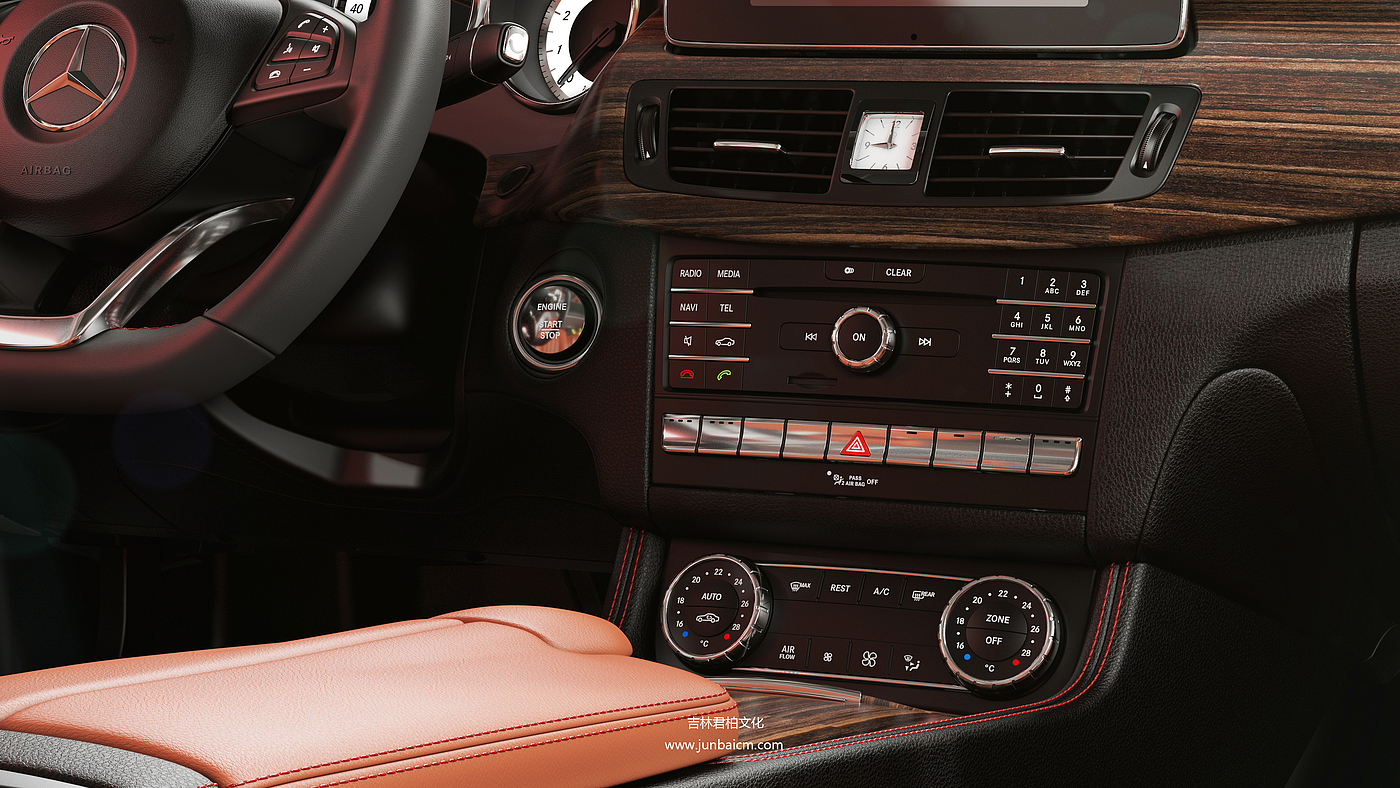 Car interior rendering，
