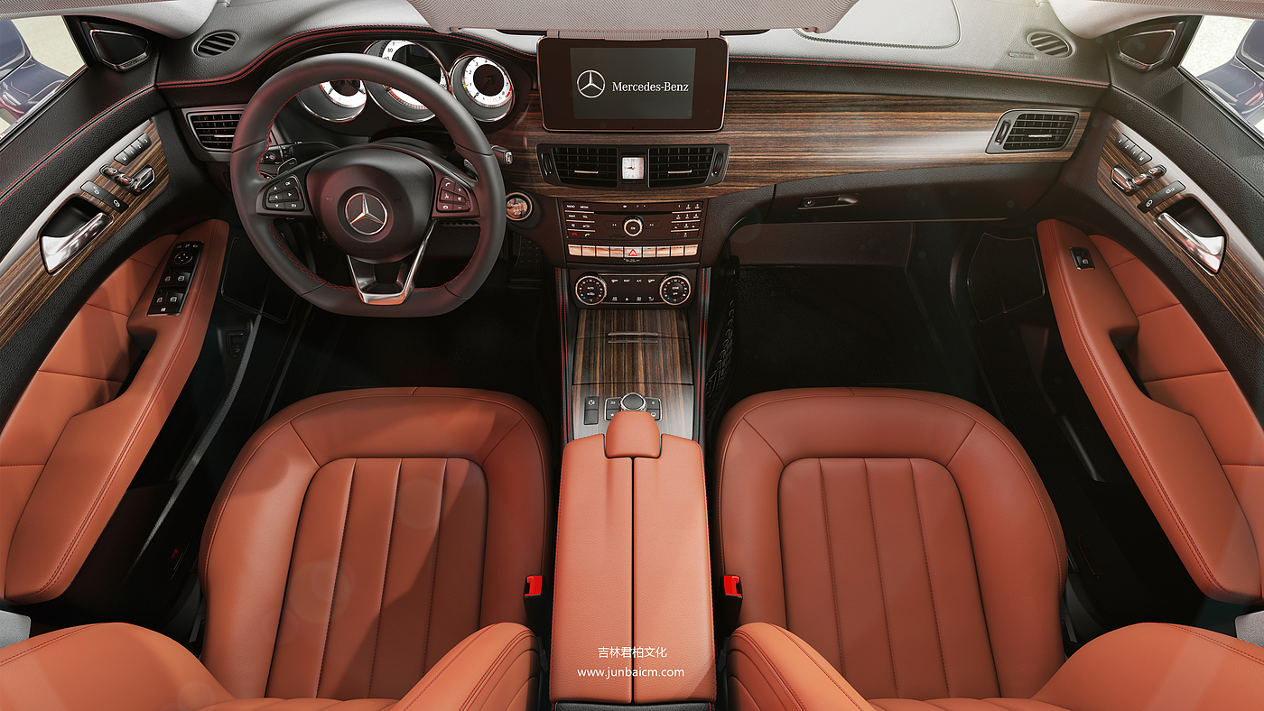 Car interior rendering，