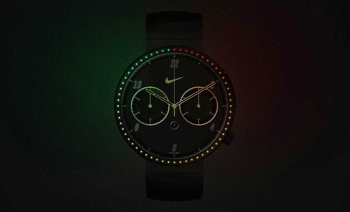 product design，conceptual design，Wrist watch，NIKE - FUEL，