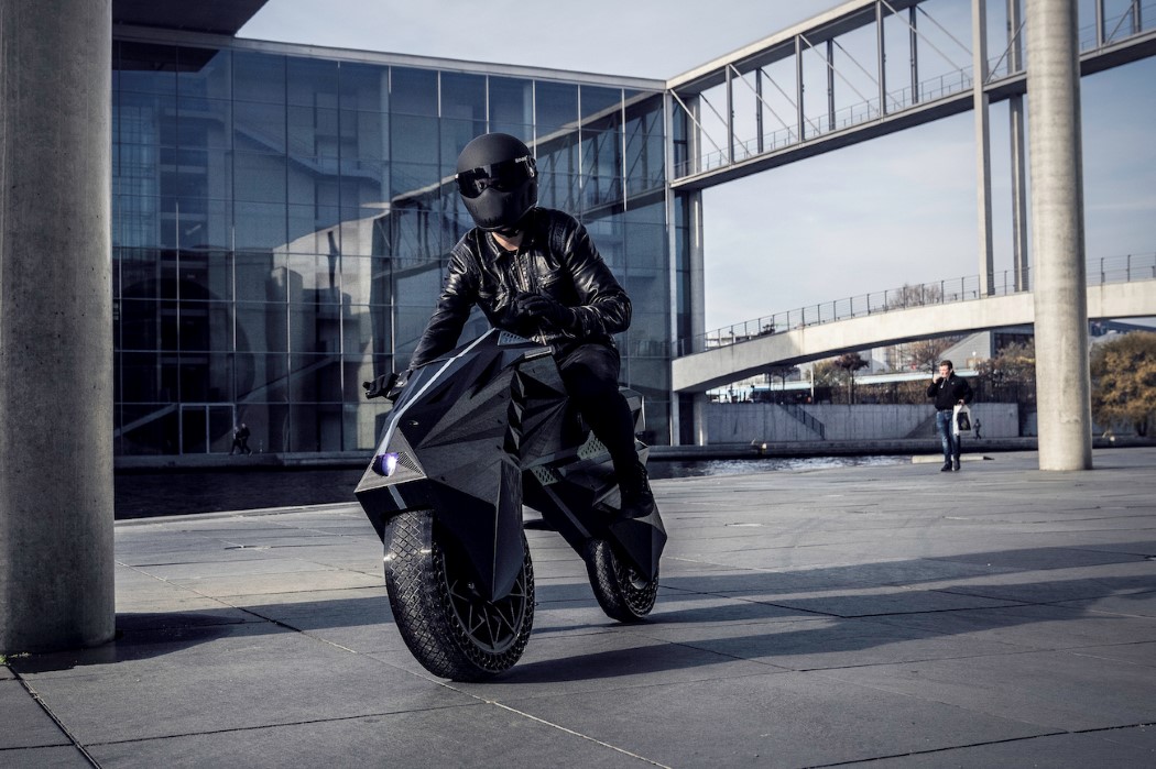 traffic，BigRepNera，3D printing，motorcycle，World's first car，black，