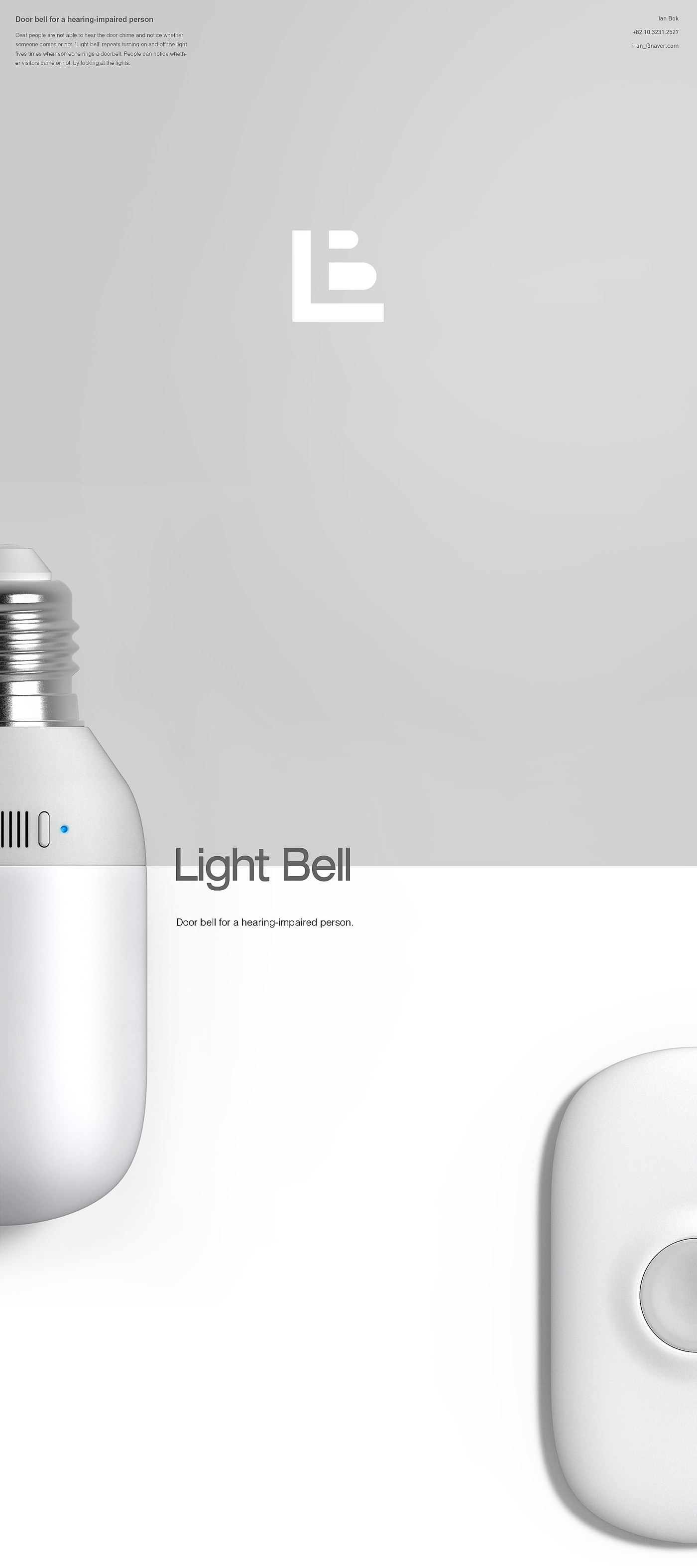 Caring design，Doorbell design，Hearing impairment，