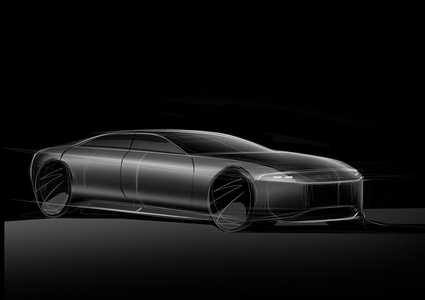 automobile，sketch，traffic，vehicle，Hand drawn，draft，