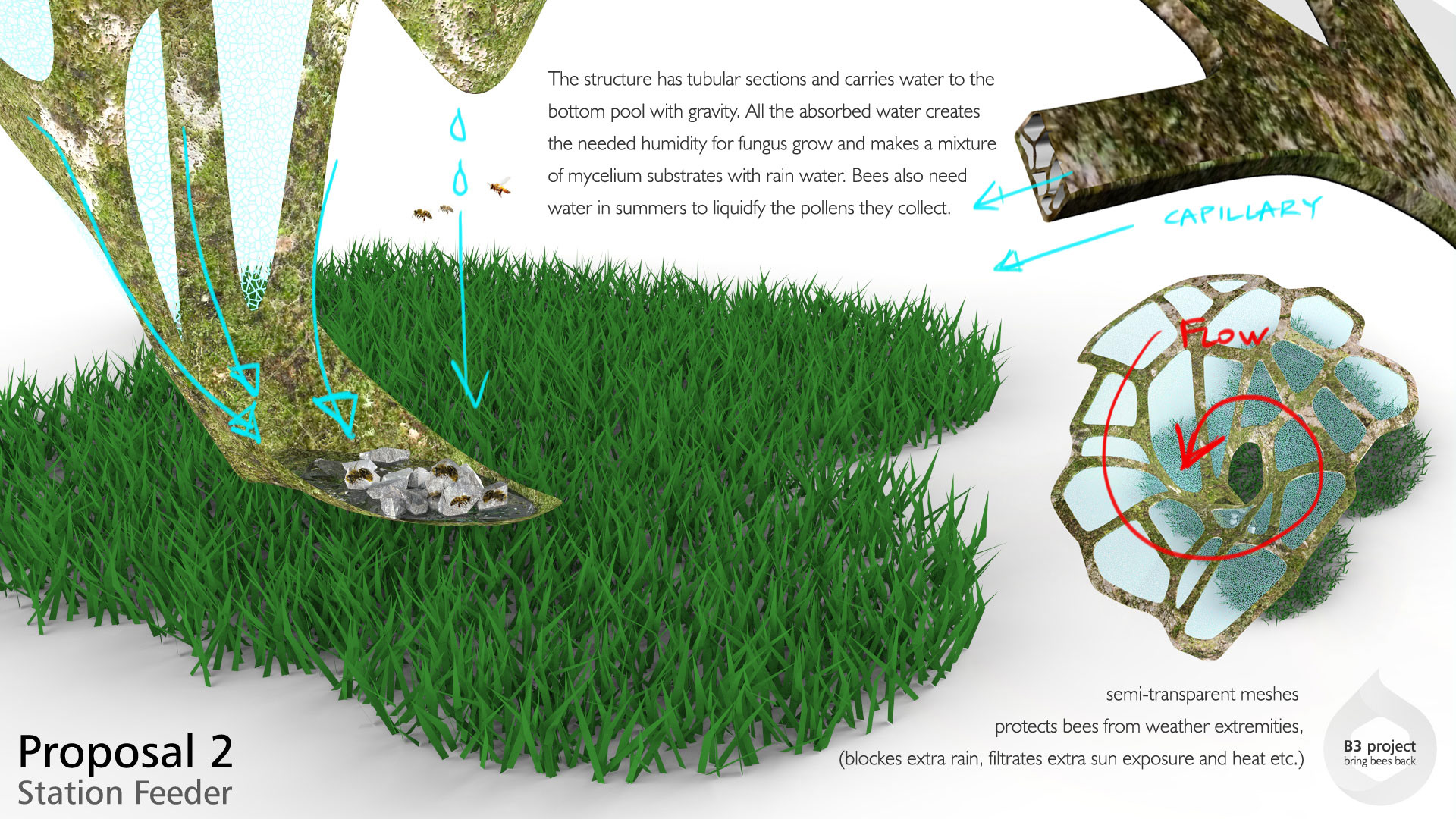 Holistic feeding concept，honeybee，B3 project，