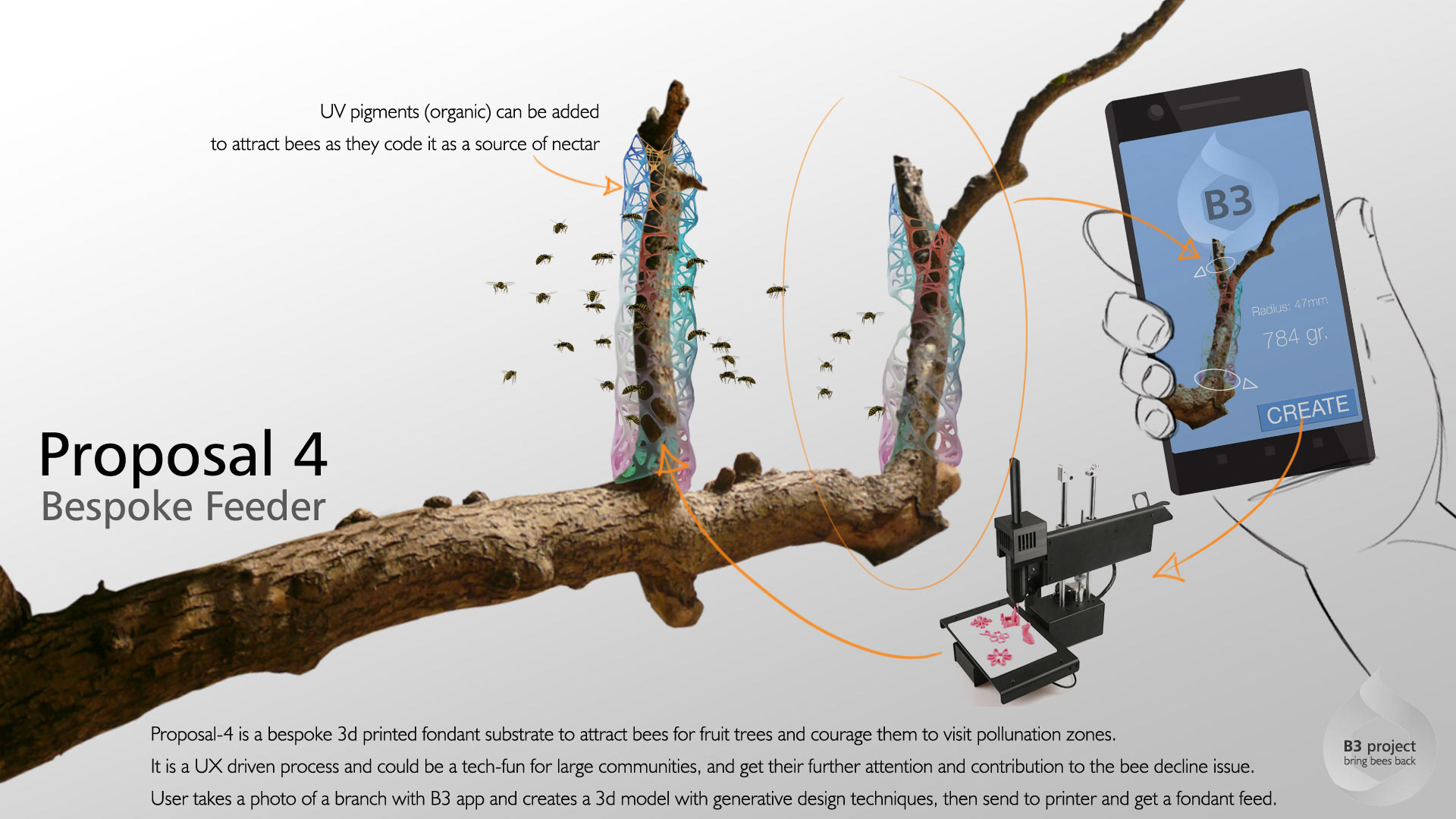 Holistic feeding concept，honeybee，B3 project，