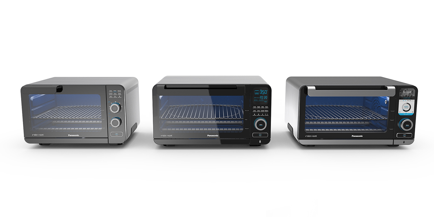 panasonic，kitchen，household electrical appliances，Simple lines，Metallic feeling，industrial design，