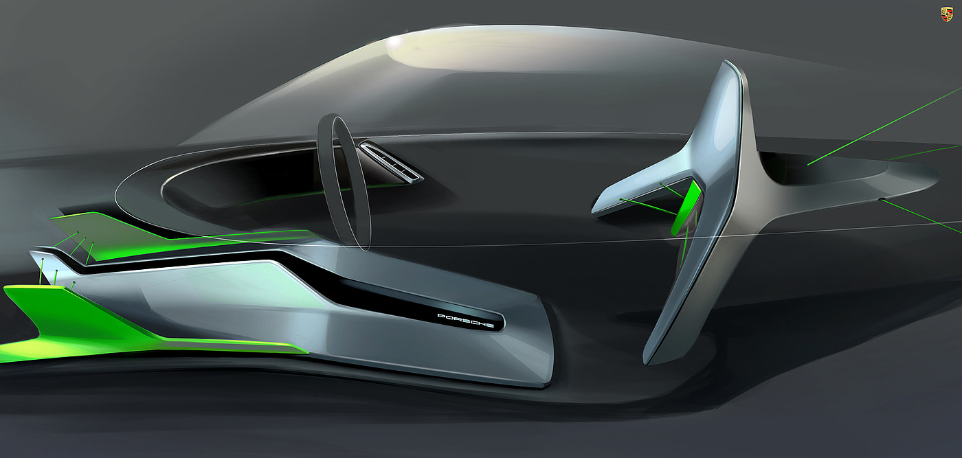 Complete vehicle，conceptual design，Porsche，Automobile design，