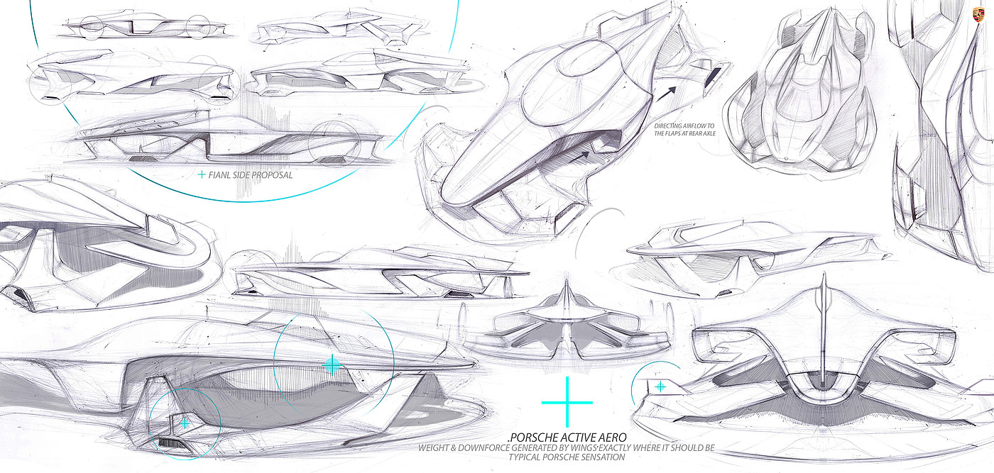 Complete vehicle，conceptual design，Porsche，Automobile design，