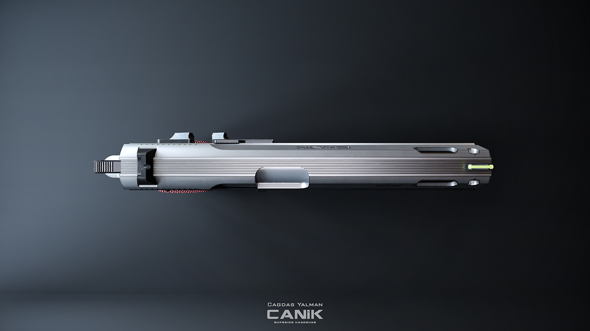 industrial design，three-dimensional model，Pistol，Canik 55，