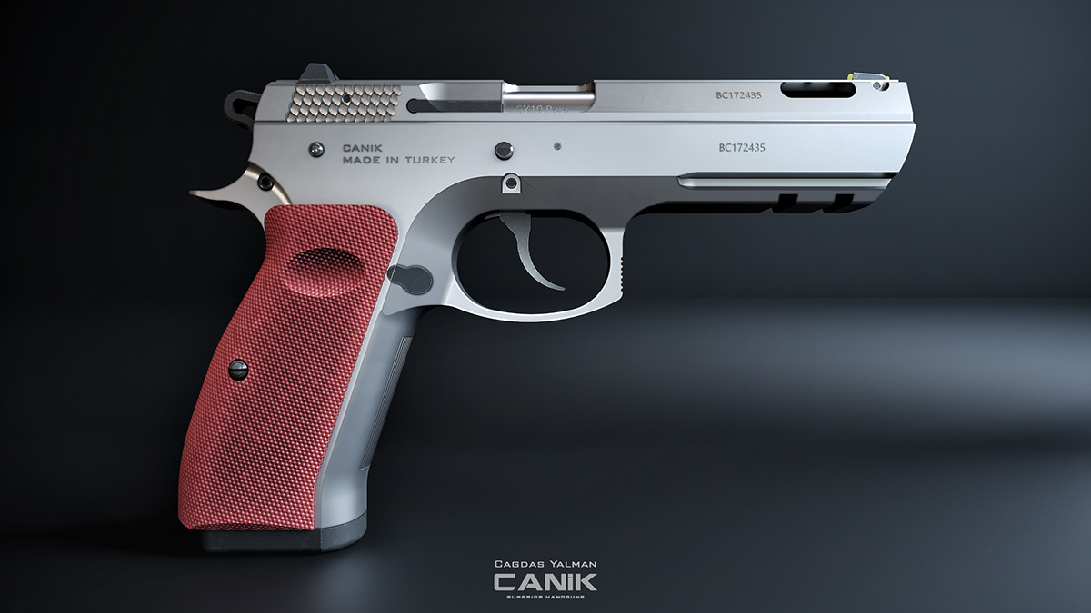 industrial design，three-dimensional model，Pistol，Canik 55，