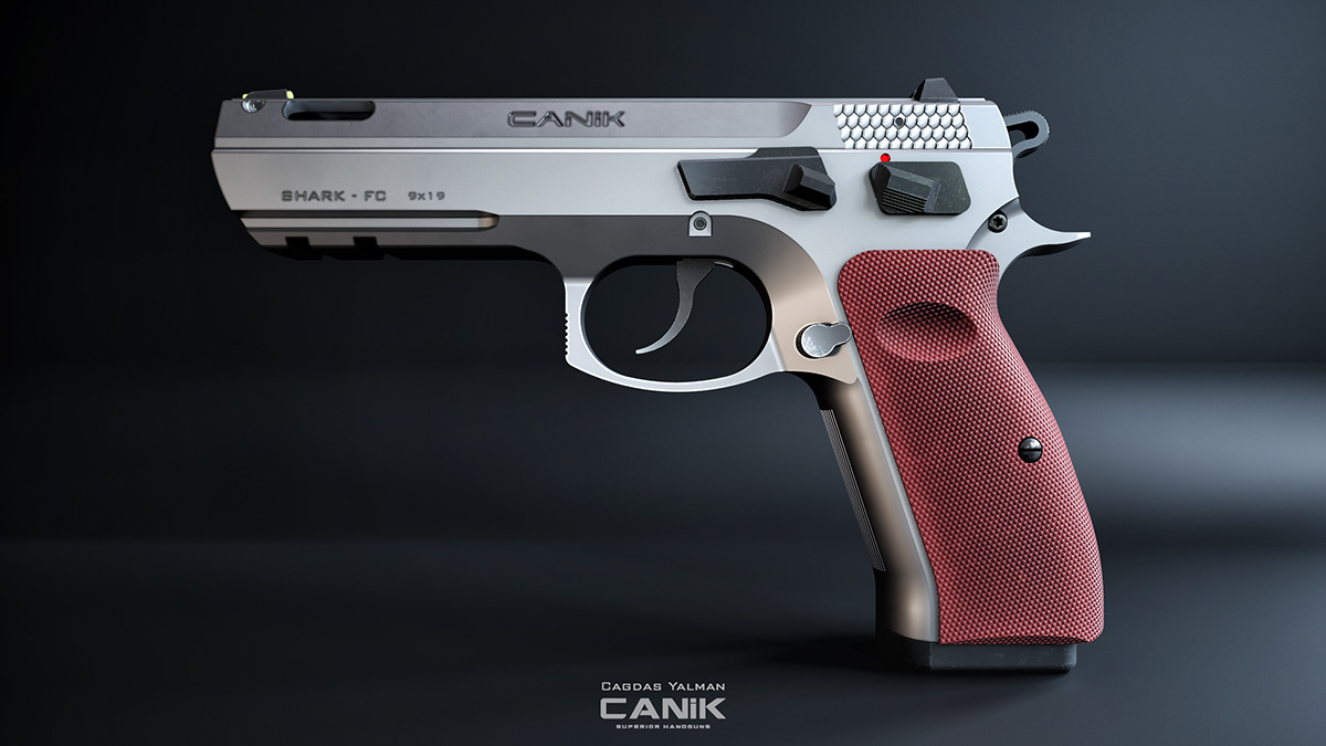 industrial design，three-dimensional model，Pistol，Canik 55，