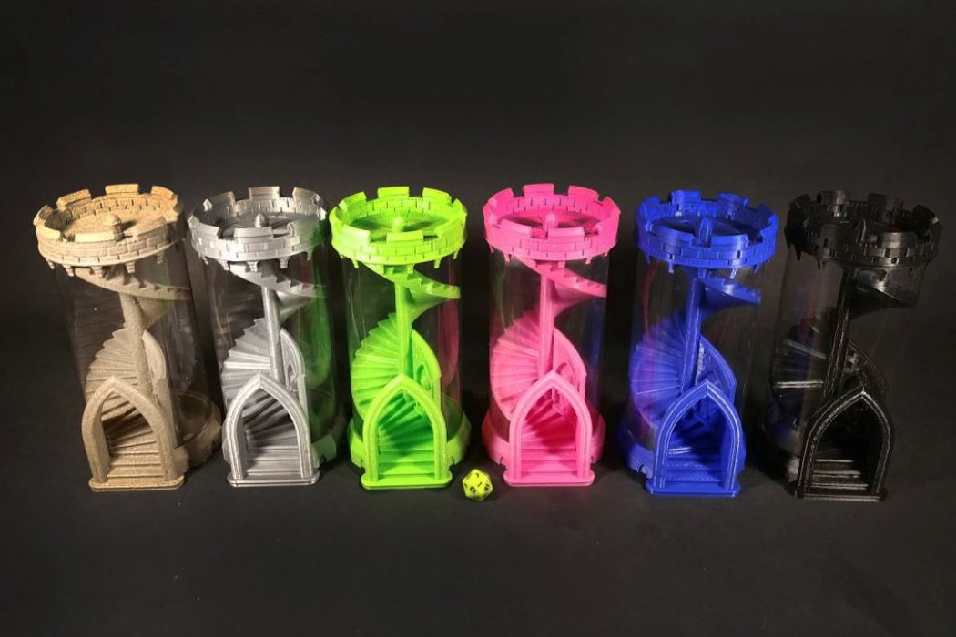 3d，Model，Roll dice，Acrylic pipe，Pink，blue，Toys，