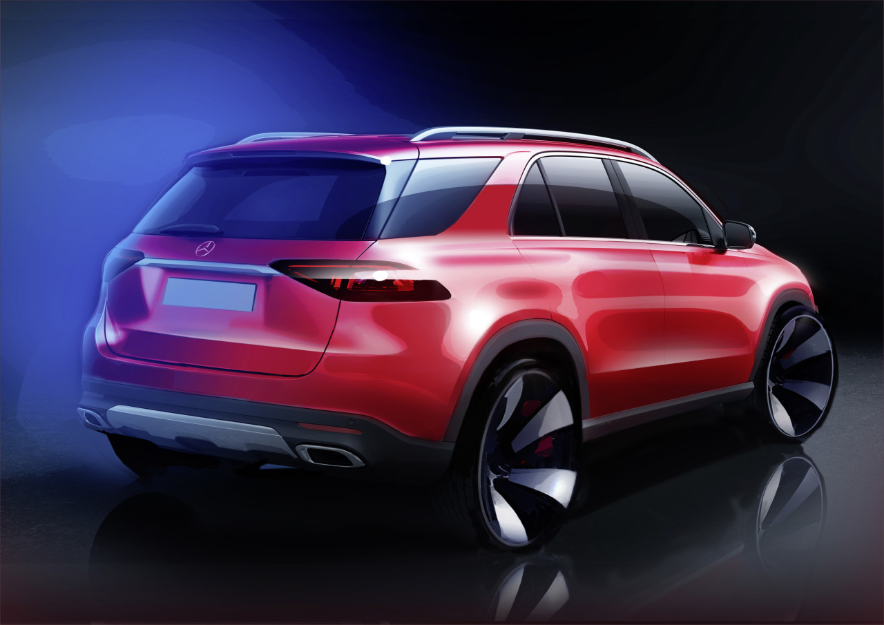 gules，Merces-Benz，GLE，two thousand and twenty，Mercedes ，Model，sketch，