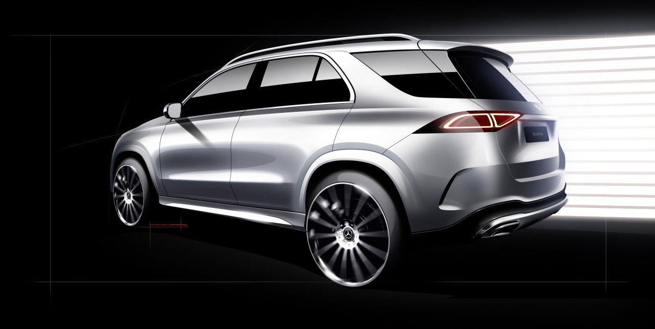 gules，Merces-Benz，GLE，two thousand and twenty，Mercedes ，Model，sketch，