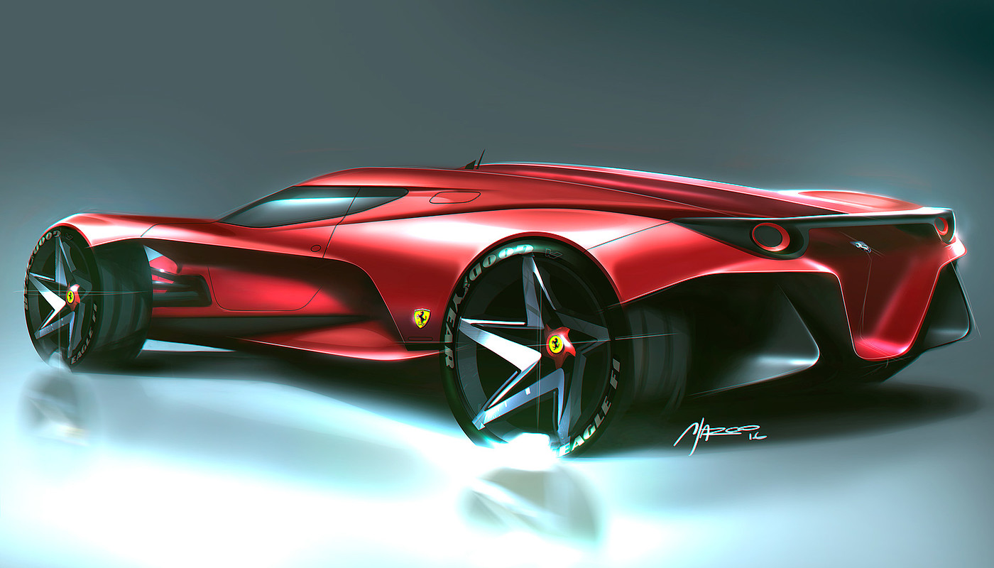 industrial design，product design，vehicle，Hand drawn car，