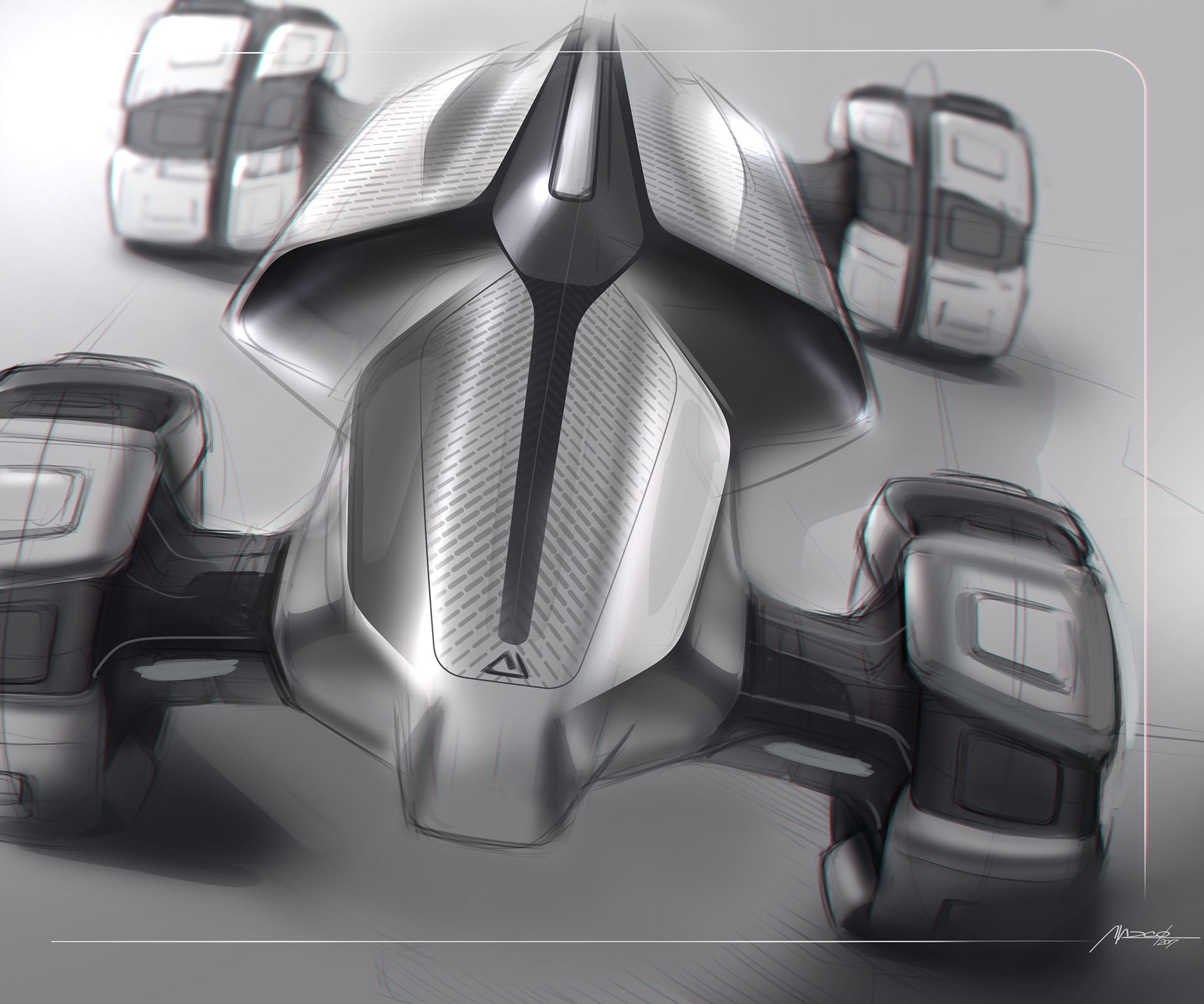 industrial design，product design，vehicle，Hand drawn car，