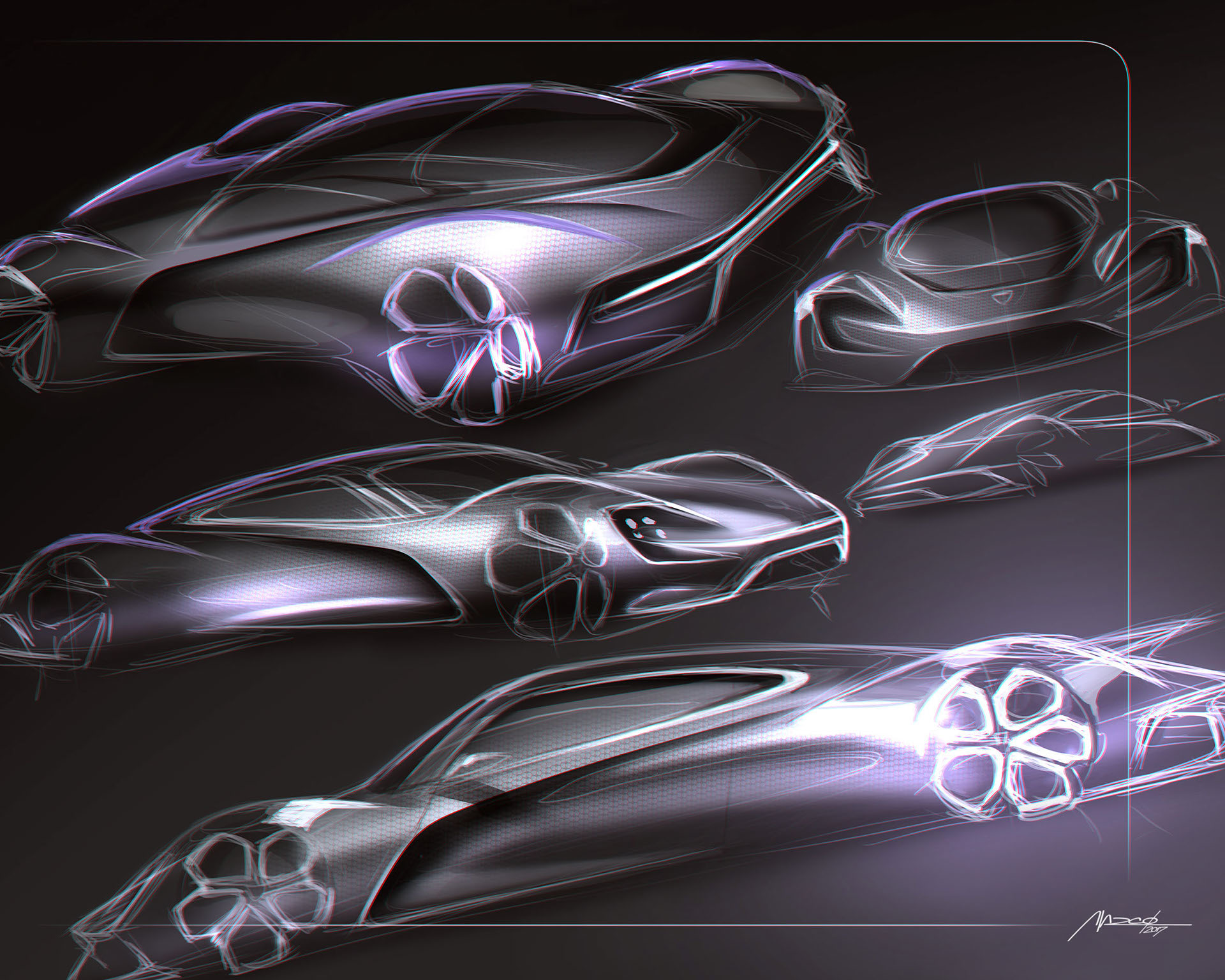 industrial design，product design，vehicle，Hand drawn car，