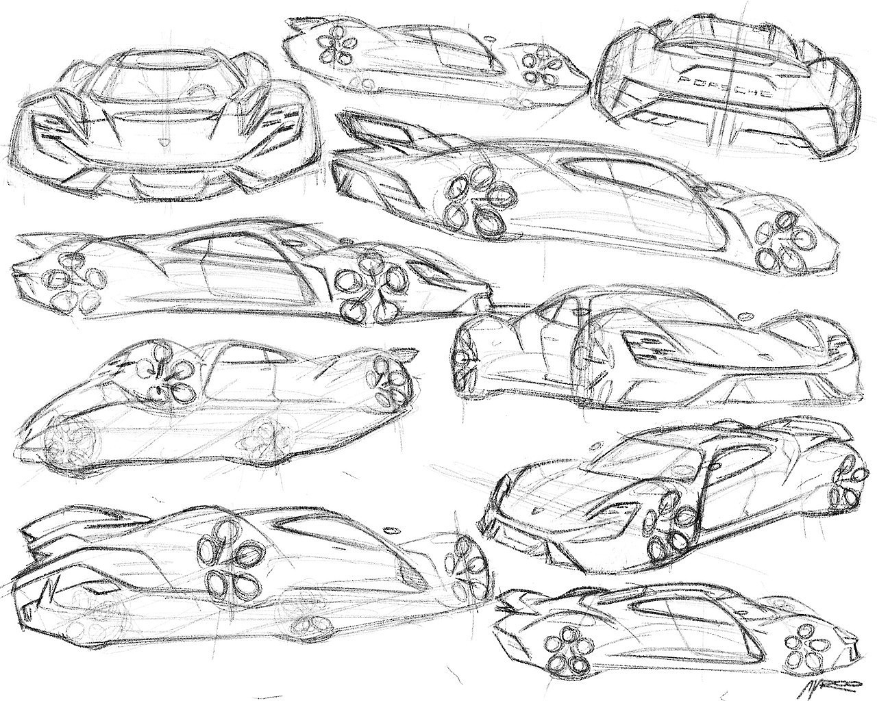 industrial design，product design，vehicle，Hand drawn car，