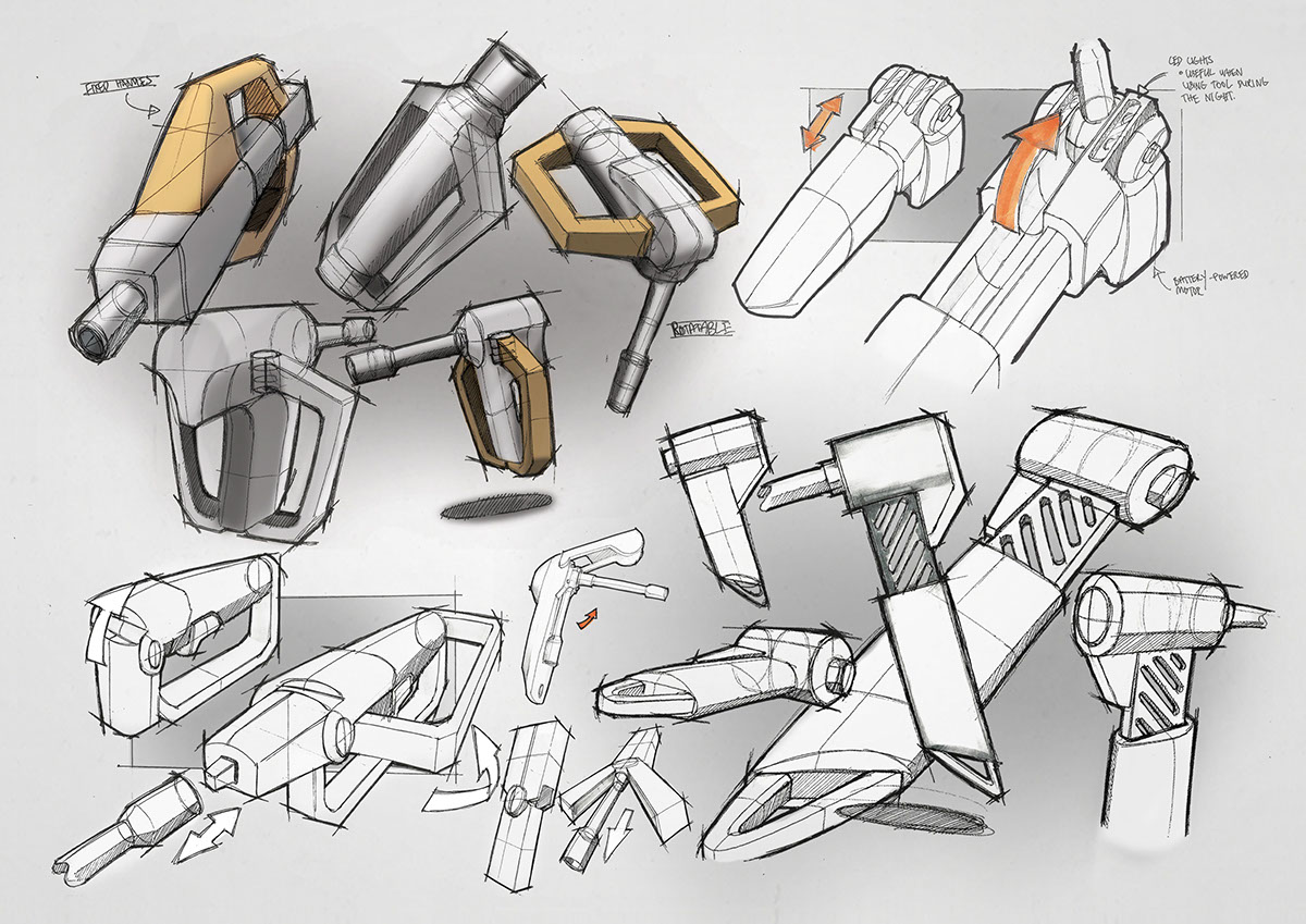 Wrench，product design，industrial design，