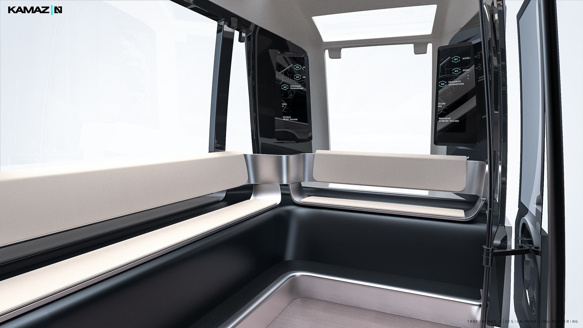 KAMAZ N.M.C，Automatic driving，truck，vehicle，conceptual design，