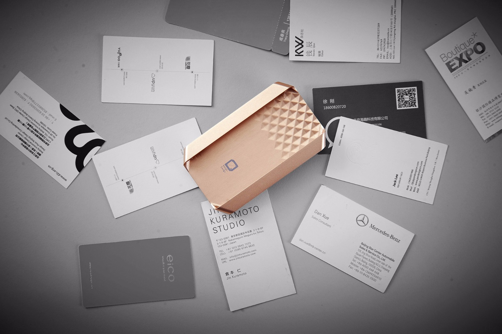 Empty business card box，Liu Song design，product design，Red Star Award，Lifting device design，