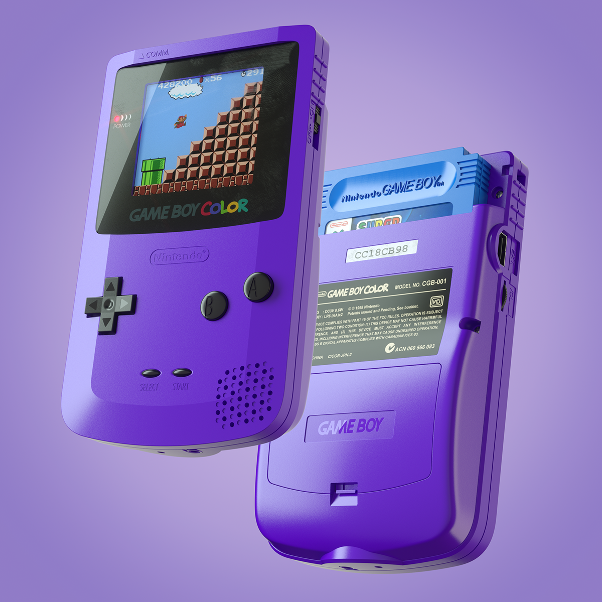 私人订制渲染 Gameboy Color 1998 普象网