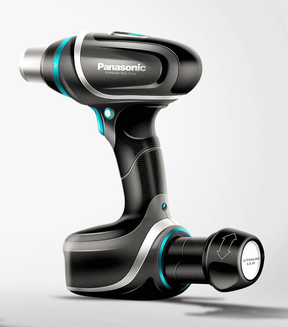 Hand drawn，Electric drill，tool，product design，industrial design，