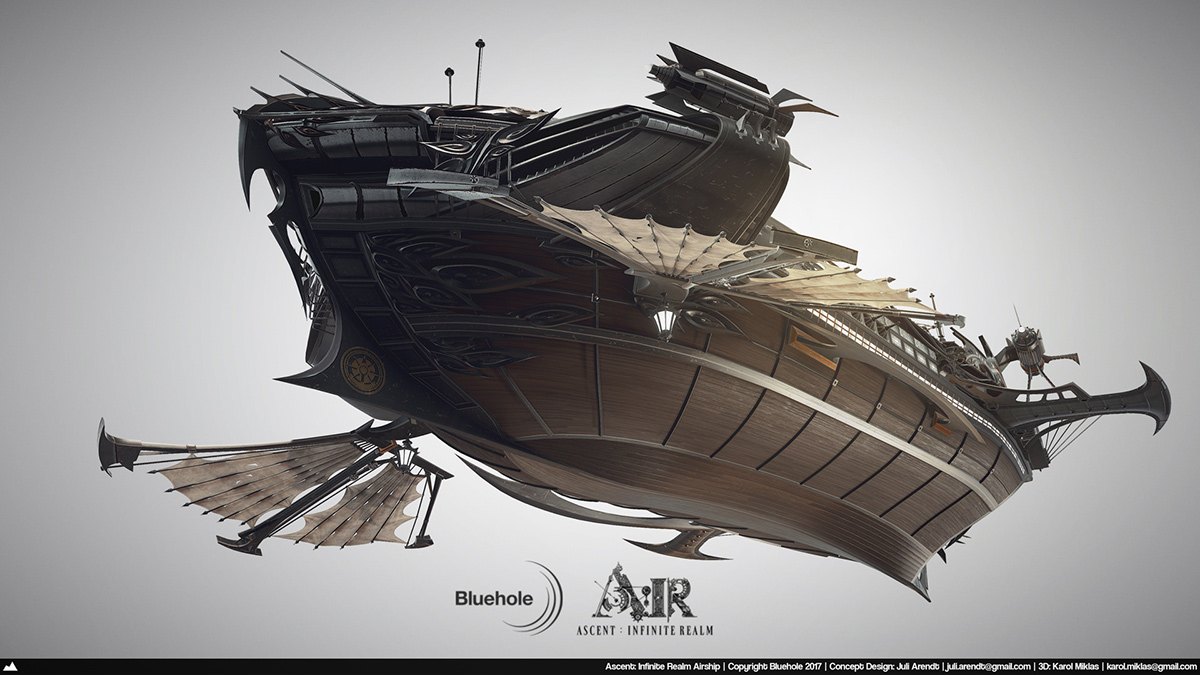 Game scene，conceptual design，vehicle，Dream airship，