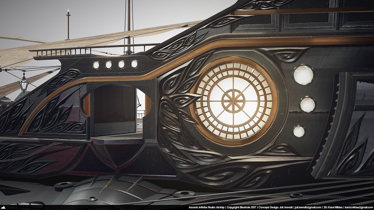 Game scene，conceptual design，vehicle，Dream airship，