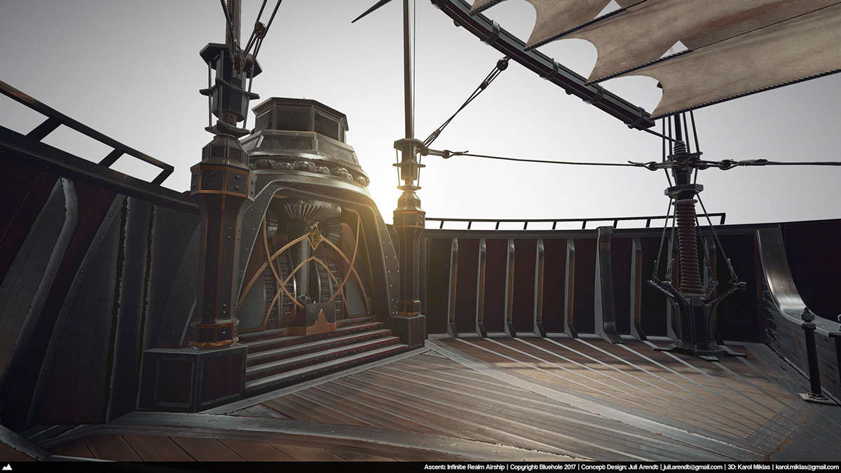 Game scene，conceptual design，vehicle，Dream airship，