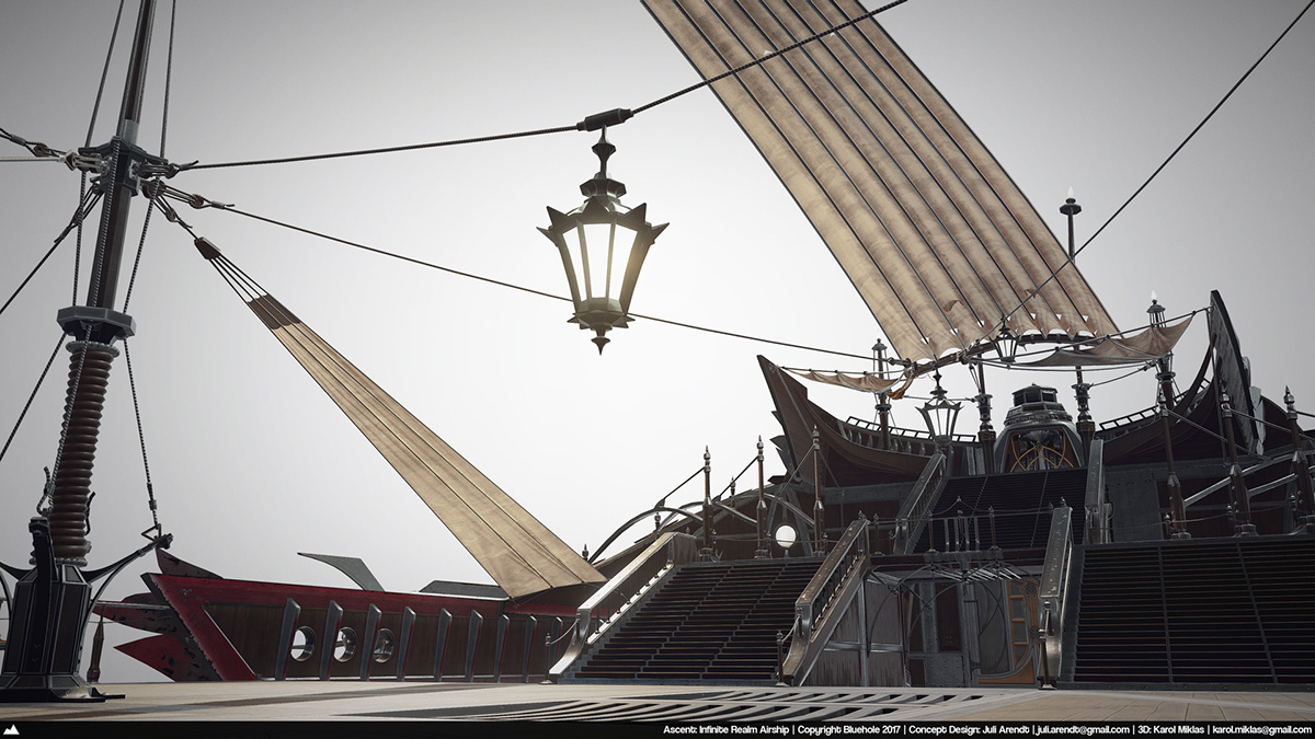 Game scene，conceptual design，vehicle，Dream airship，