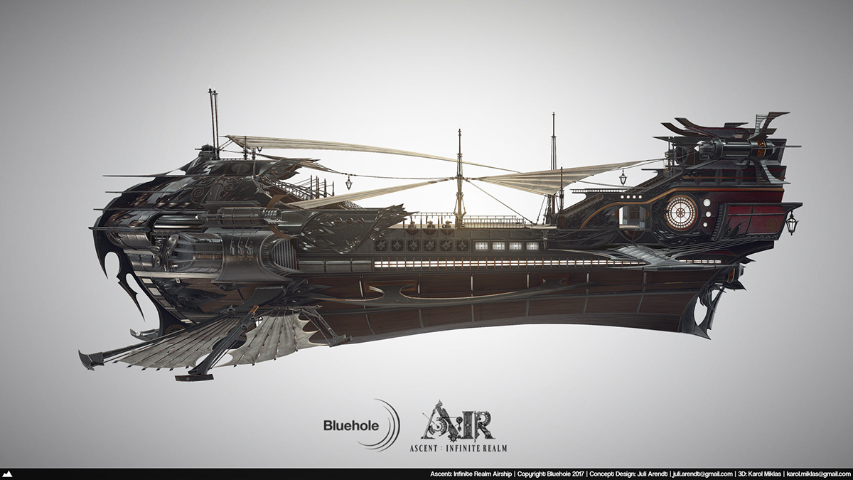 Game scene，conceptual design，vehicle，Dream airship，