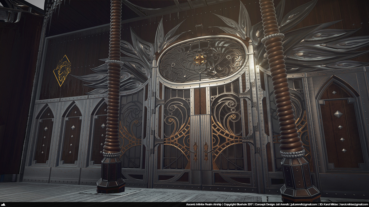 Game scene，conceptual design，vehicle，Dream airship，