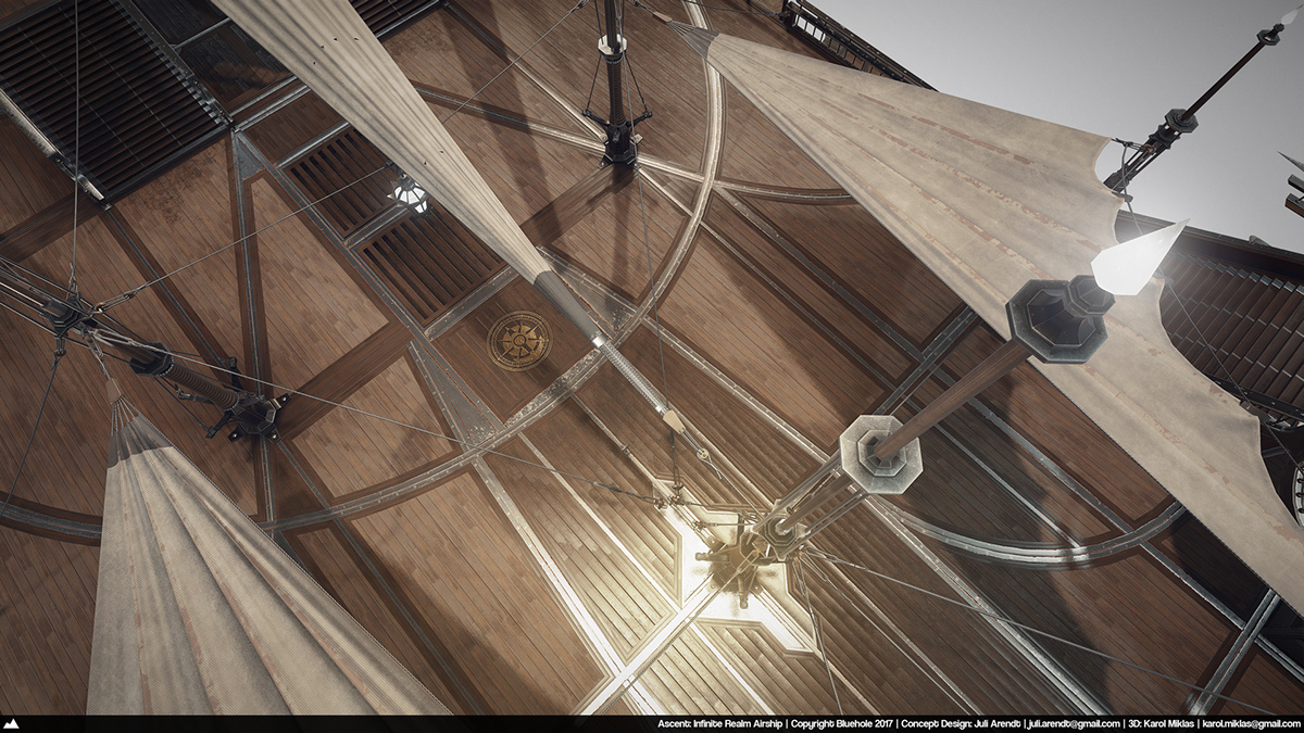 Game scene，conceptual design，vehicle，Dream airship，