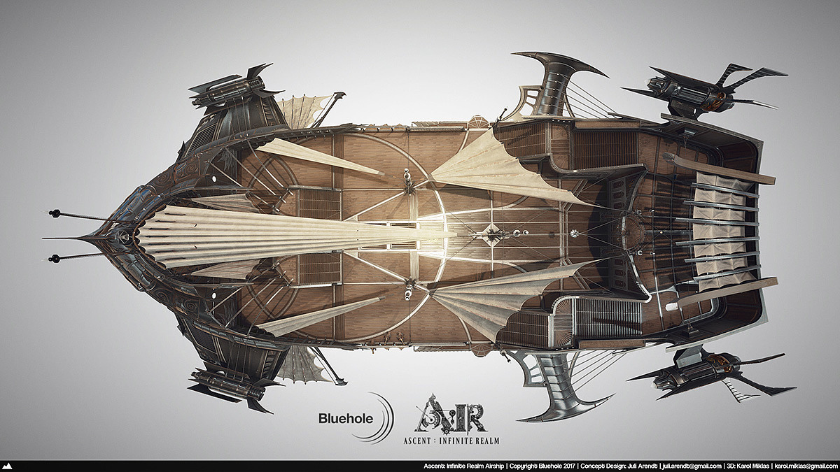 Game scene，conceptual design，vehicle，Dream airship，