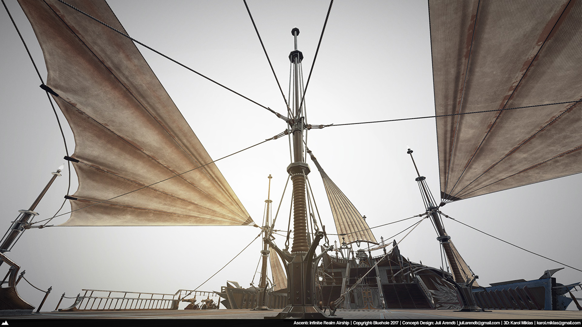 Game scene，conceptual design，vehicle，Dream airship，