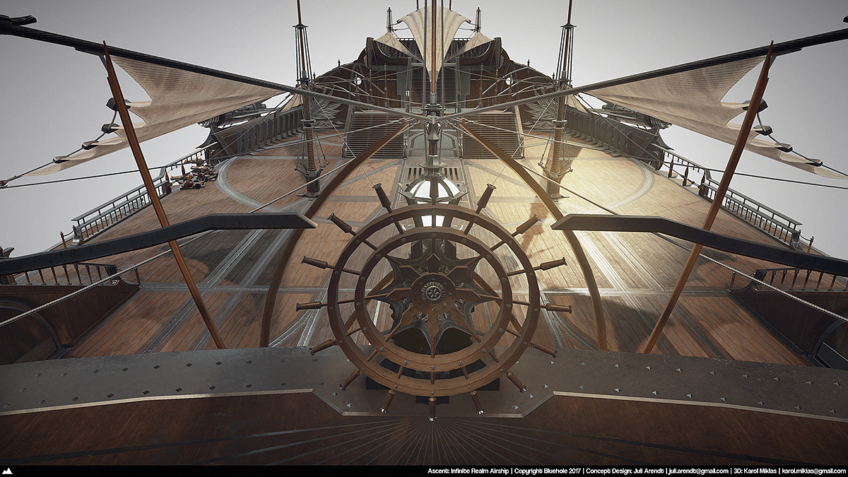 Game scene，conceptual design，vehicle，Dream airship，