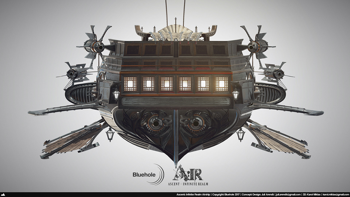 Game scene，conceptual design，vehicle，Dream airship，