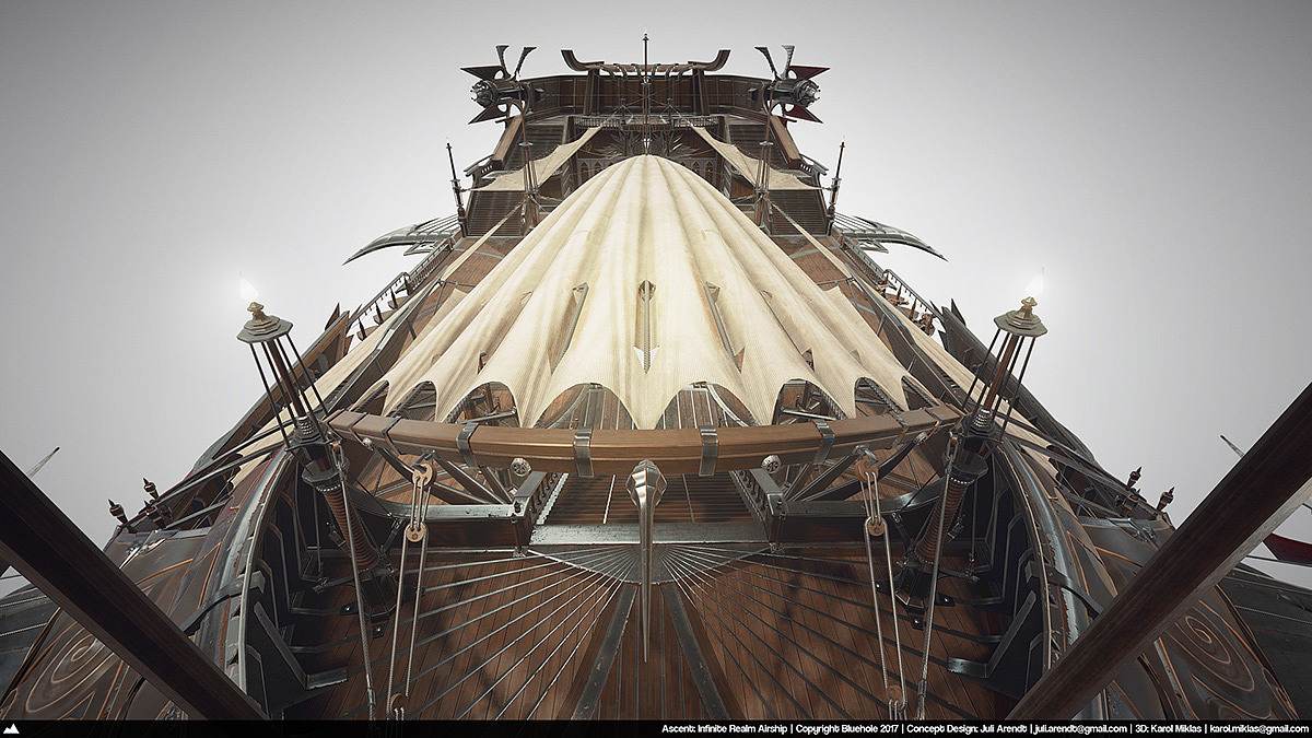 Game scene，conceptual design，vehicle，Dream airship，