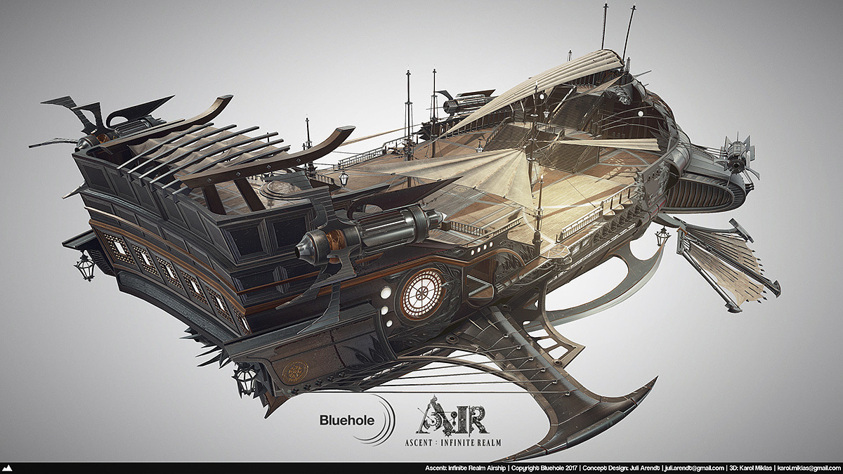 Game scene，conceptual design，vehicle，Dream airship，