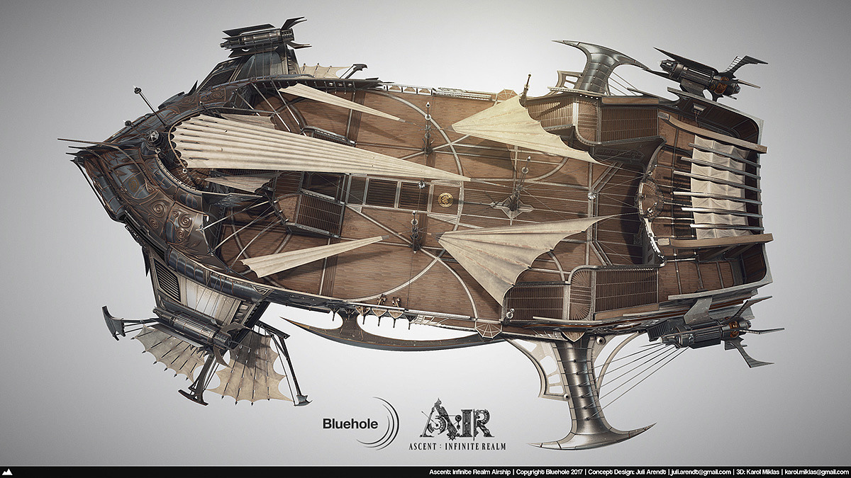 Game scene，conceptual design，vehicle，Dream airship，