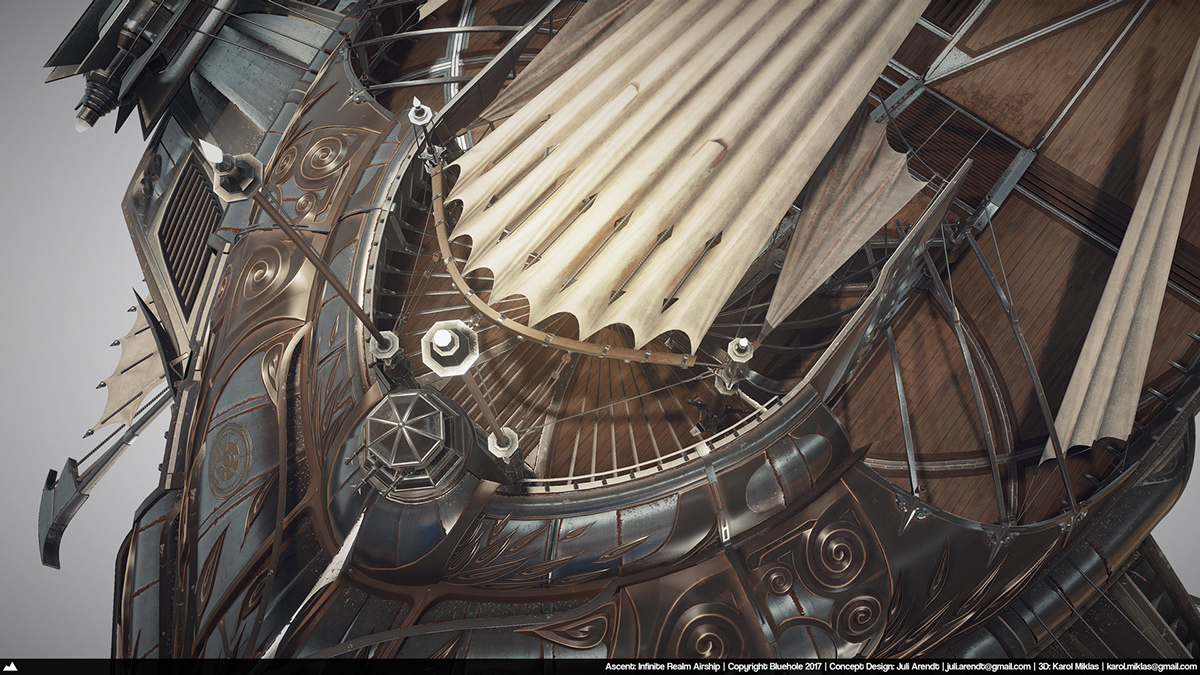 Game scene，conceptual design，vehicle，Dream airship，