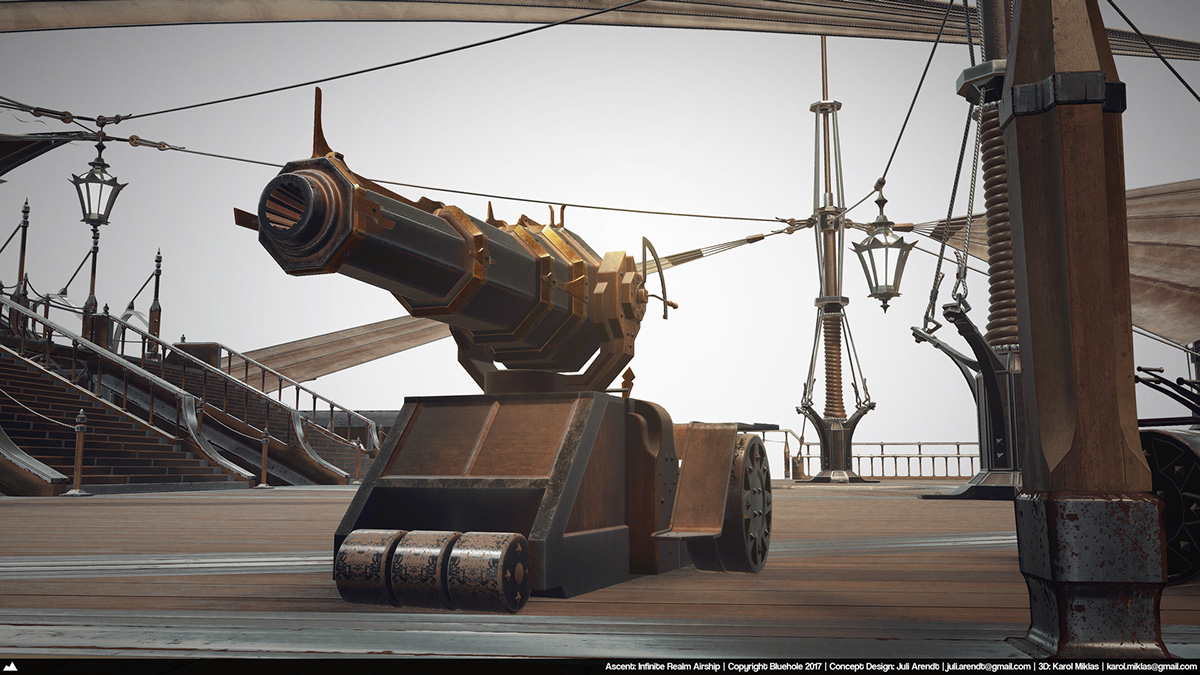 Game scene，conceptual design，vehicle，Dream airship，